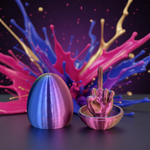 3D Printed Fidget Egg Decompression Toy – Multiple Colors | 6x4.5cm & 8.5x5cm