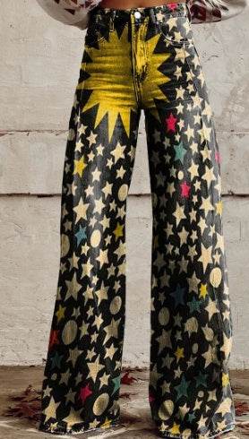 3D Digital Printed Women's Imitation Jeans EX-STOCK Canada 