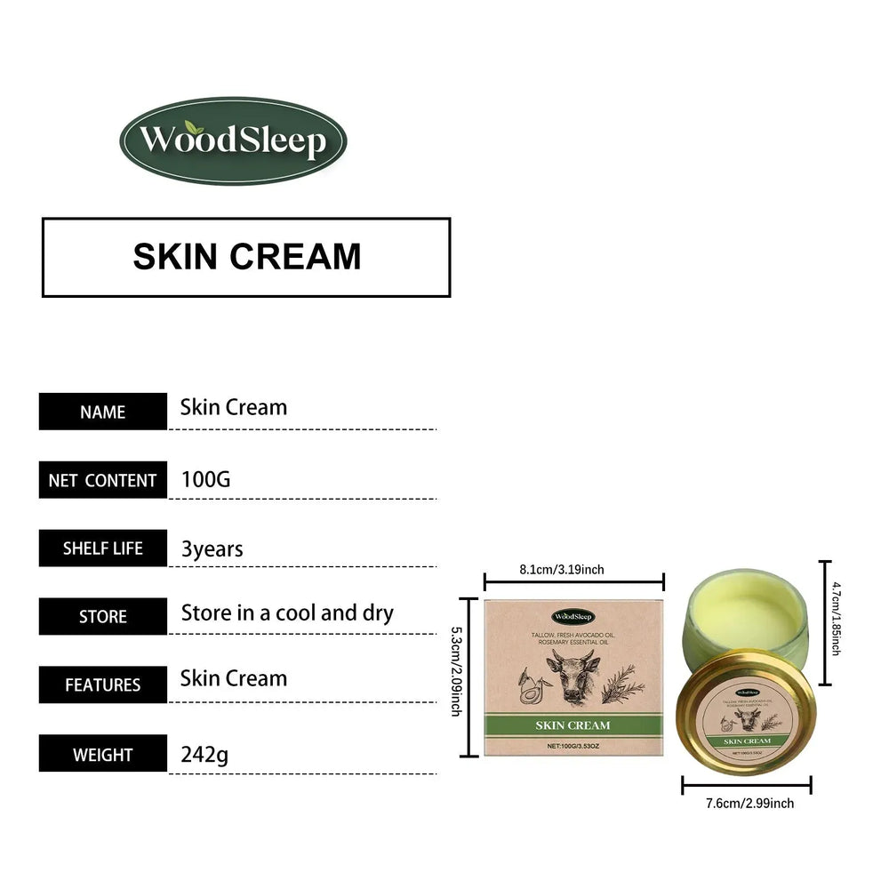 Tallow Cow Fat Natural Organic Skincare Cream - EX-STOCK CANADA