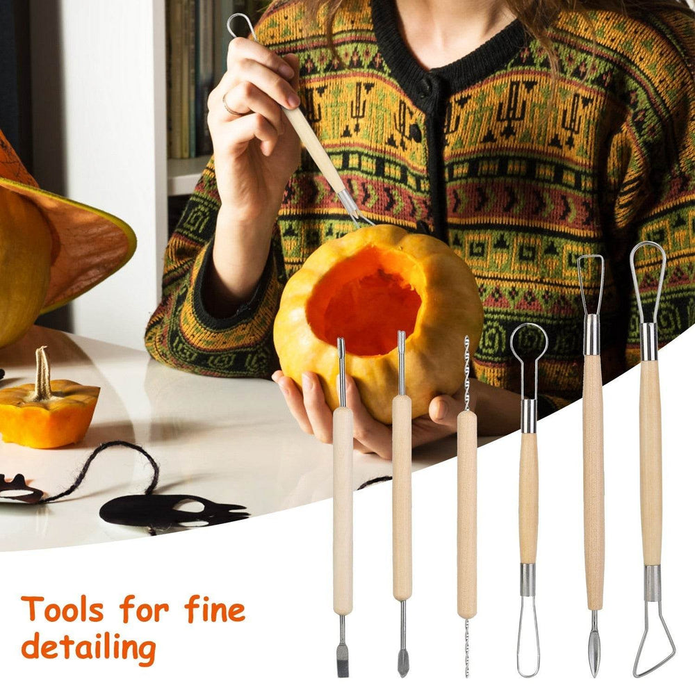 13Pcs Halloween Pumpkin Carving Kit Stainless Steel Carving Kit Pumpkin Sculpting Cutting Kit Halloween Decorative Tools - EX-STOCK Canada