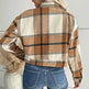 Fashion Oversized Plaid Lapel Cropped Jacket outwear top for women - EX-STOCK Canada