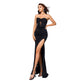 Elegant strapless Slit Long Sequin dress Formal Evening dress - EX-STOCK CANADA