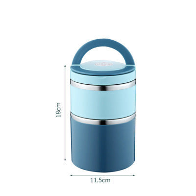 Commuters Students With Lid Portable Stainless Steel Insulation Lunch Box EX-STOCK