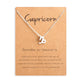 12 Zodiac Sign Necklaces With Gift Card Constellations Pendant Necklace Jewelry - EX-STOCK CANADA