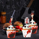 48Pcs Halloween Cupcake Toppers Wrappers Rip Kit Bloody Zombie Hand Cupcake Pick Decorations For Halloween Horror Movie Bloody Theme Birthday Party Cake Decorations Supplies - EX-STOCK Canada