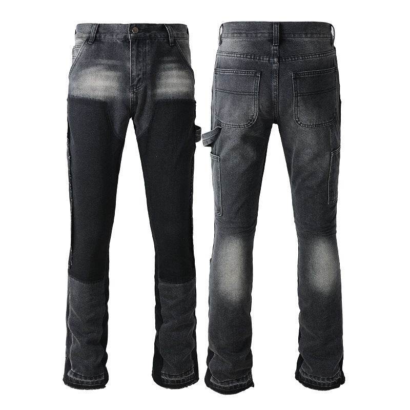 Denim Non-elastic Slim Fit Bootcut Trousers Men Jeans - EX-STOCK Canada