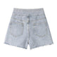 High Waisted Wide Leg Denim Shorts For Women - EX-STOCK Canada