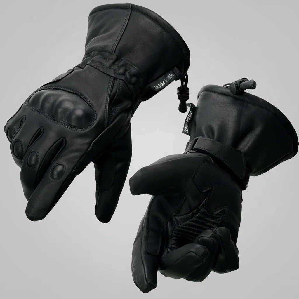 Gants de moto en cuir avec gantelet blindé pour hommes Open Road 