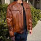 BOL Men's Racer Leather Jacket 