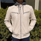 BOL Men's Hooded Snap Collar Leather Jacket 