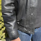 BOL Men's Double Collar Leather Bomber Jacket 