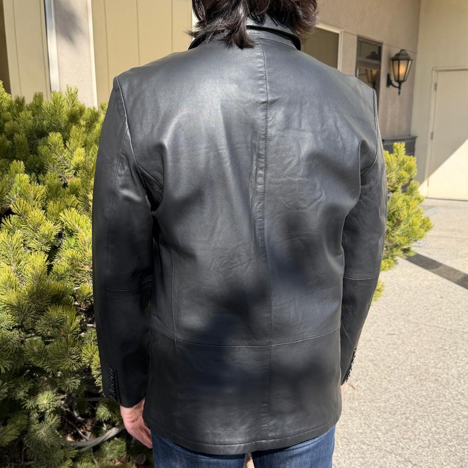 Veste en cuir d'agneau pour homme 