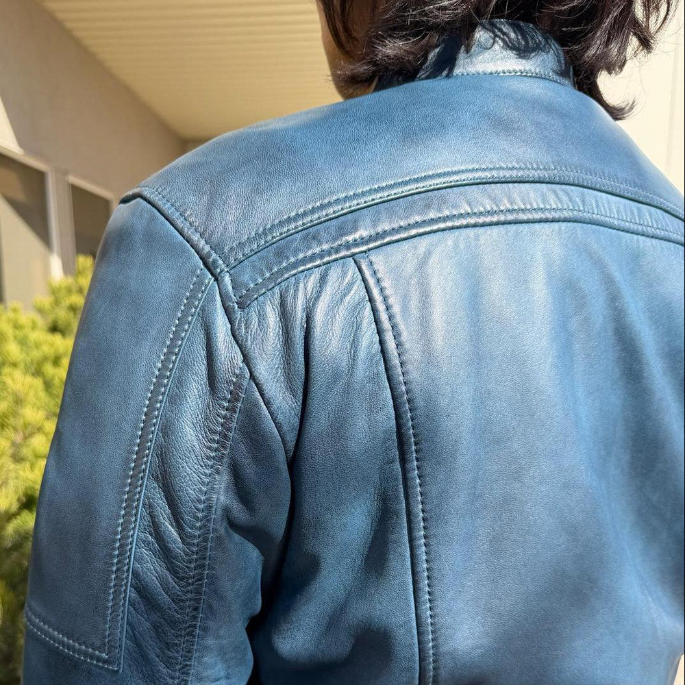 Veste en cuir de mouton ciré pour hommes BOL 