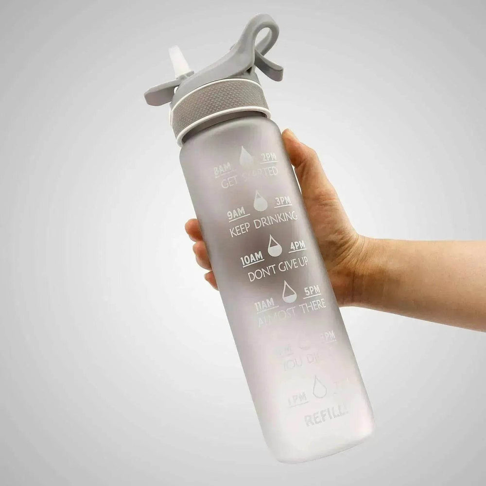 1000ML Plastic Spray Water Bottle perfect for sports & outdoor activities - EX-STOCK Canada