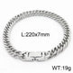 Cuban Link Chain Trimming Chain Jewelry Buckle Titanium Steel Bracelet - EX-STOCK Canada