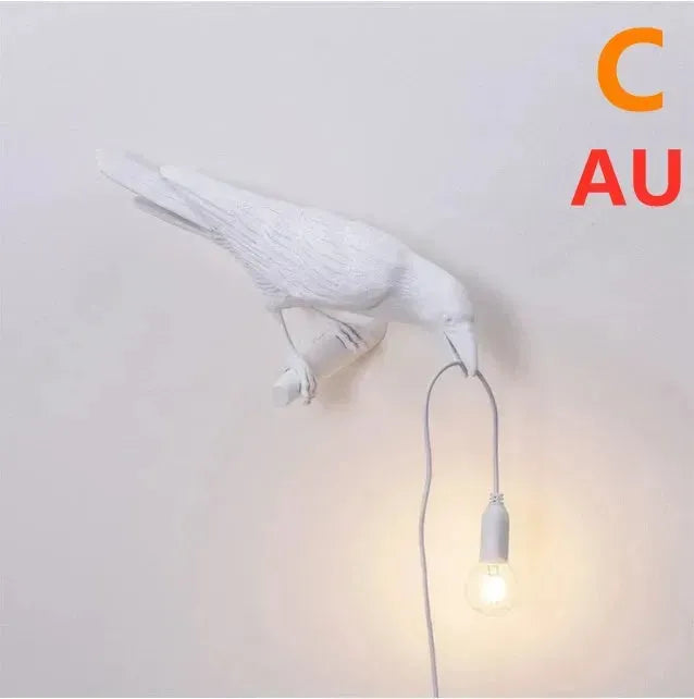 Creative Auspicious Bird Resin Wall Lamp Decoration - EX-STOCK CANADA