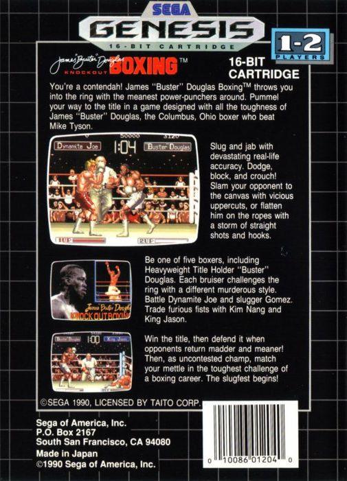 James 'Buster' Douglas Knockout Boxing 