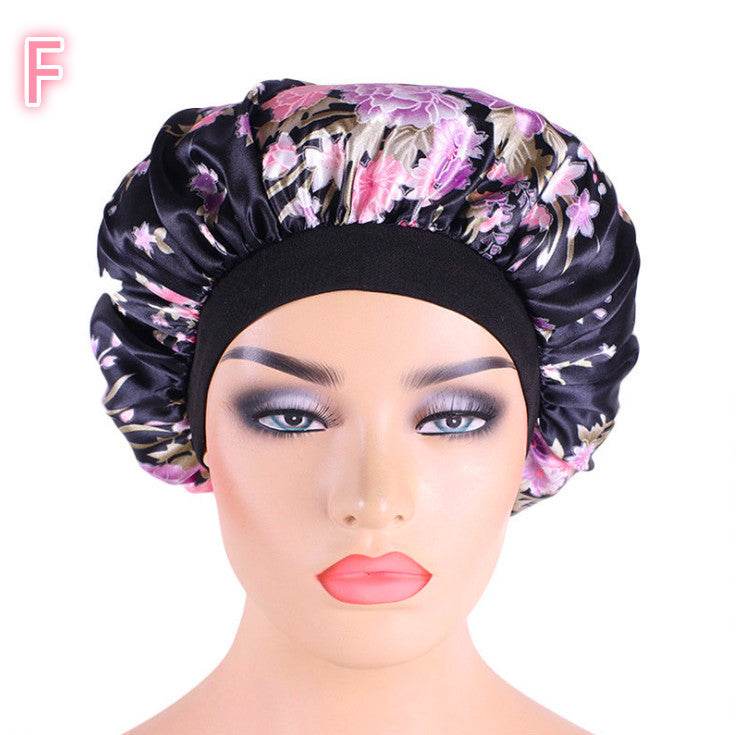 Beauty print Satin Silk Hair Bonnet for sleeping - EX-STOCK Canada