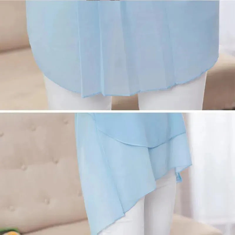 New Spring Summer Women Chiffon Loose Blouse  top O-Neck Short sleeve Plus size - EX-STOCK CANADA