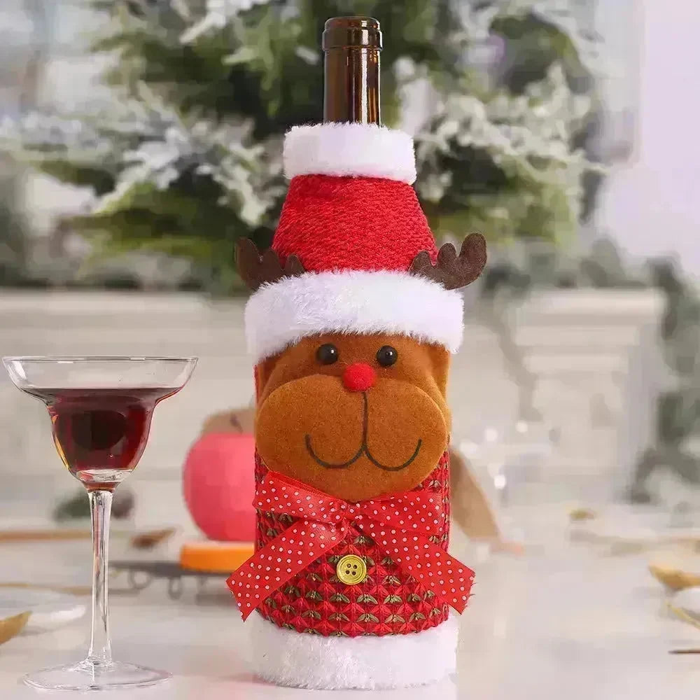 Christmas Decorations Christmas Wine Bottle Socks - EX-STOCK CANADA