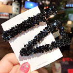 Elegant Rhinestone Flower Bling Hair Clip - EX-STOCK Canada