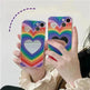 Rainbow Love Mirror Silicone Phone Case - EX-STOCK CANADA