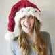 Christmas Plush Hat With Pompom Cute Winter Hat For Women Men Child - EX-STOCK CANADA