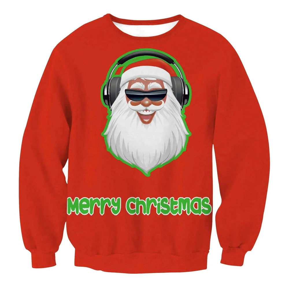 Autumn Winter Fashion Ugly Christmas Sweater Santa Elf Funny Pullover Womens Mens Print Sweaters Tops Clothing - EX-STOCK Canada