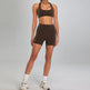 High-intensity Sports Suit Outdoor Running Nude Feel Workout Clothes Slimming High Waist - EX-STOCK CANADA
