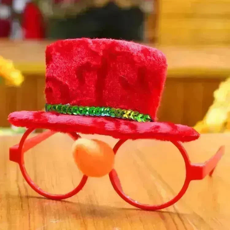 Christmas glasses frame Christmas party supplies Christmas gifts Christmas decorations glasses Santa glasses - EX-STOCK CANADA