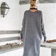 New Fashion Autumn Winter Front Split Sweater Tunic Top Women - EX-STOCK Canada
