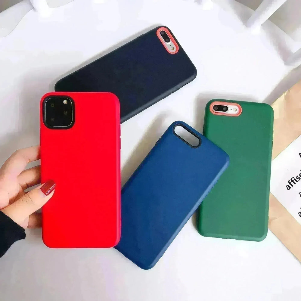 Plain Soft Silicone Mobile iphone phone case Unisex - EX-STOCK CANADA