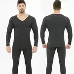 Winter Men's Sleepwear Loungewear Cashmere Long John set - EX-STOCK CANADA