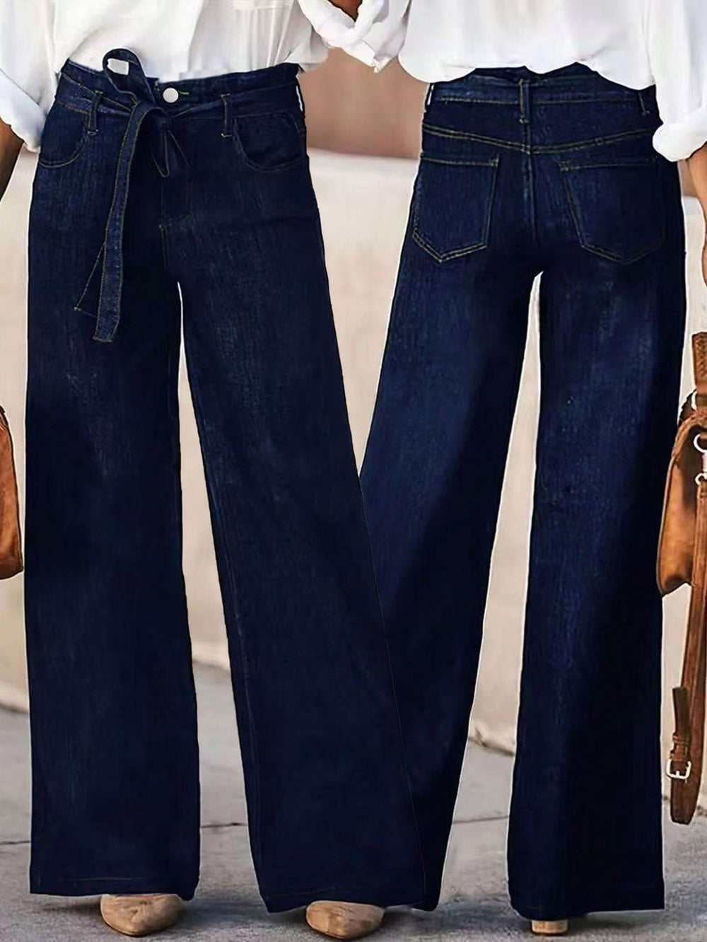 American Hot Girl Retro Wide Leg Jeans EX-STOCK Canada 