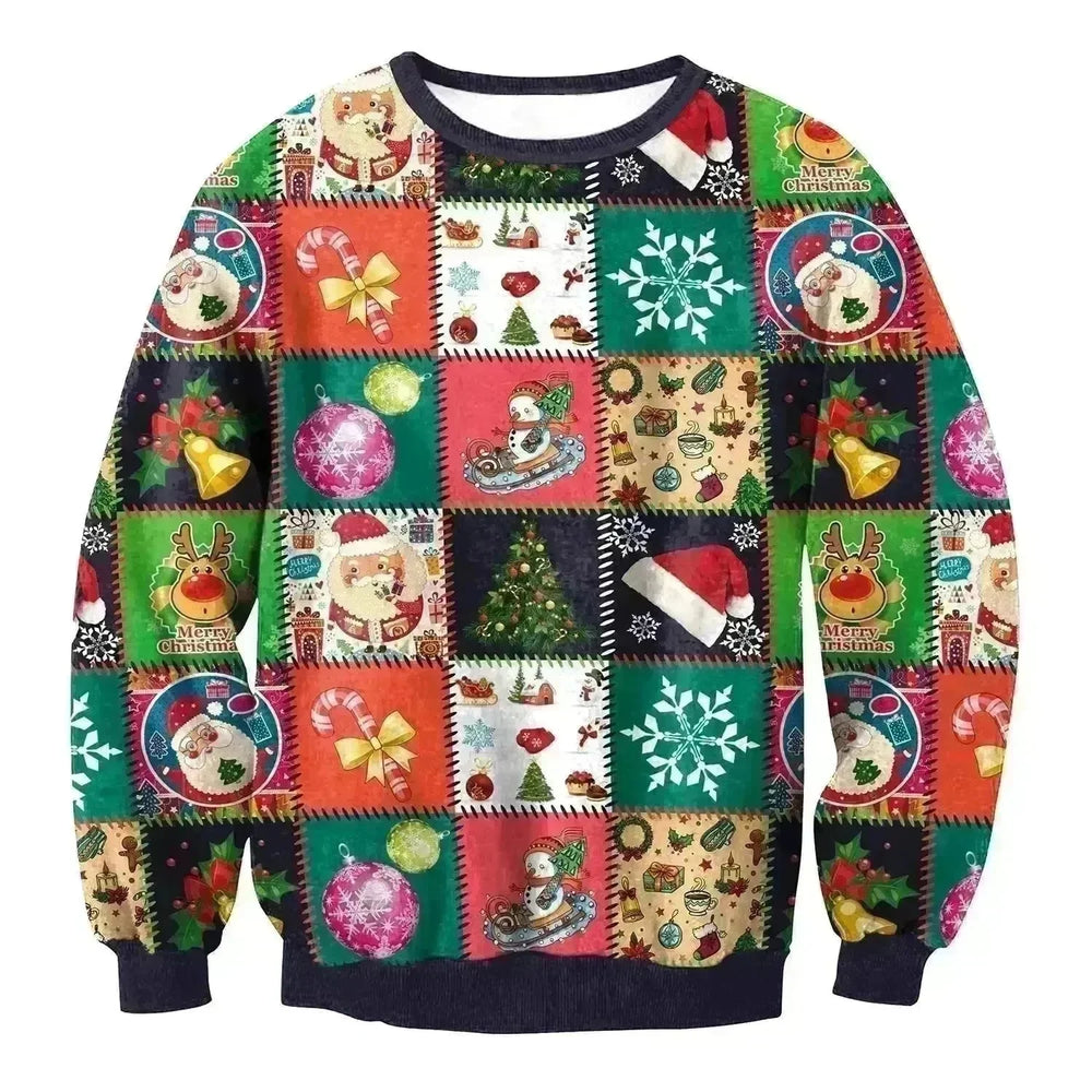 UGLY CHRISTMAS SWEATER Vacation Santa Elf Funny Womens Men Sweaters Tops Autumn Winter Clothing - EX-STOCK CANADA
