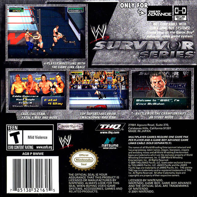 WWE Survivor Series (usagé) 