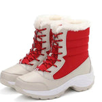 Winter Snow Boots Female High Ankle Waterproof Ladies Cotton Shoes Boots Plus Velvet Shoes - EX-STOCK Canada