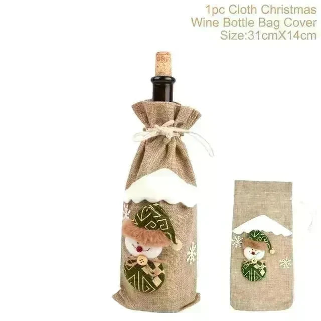 Christmas Decorations Christmas Wine Bottle Socks - EX-STOCK CANADA