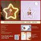 Christmas Pendant Decoration Christmas Atmosphere Led Lights Led Christmas Star Light Decoration For Window Door For Holiday - EX-STOCK CANADA