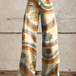 Plus-size Womens Casual Pants Lightweight Denim-look 