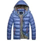 Winter leather Puffer coat for men Hooded padded Winter jacket for men - EX-STOCK CANADA