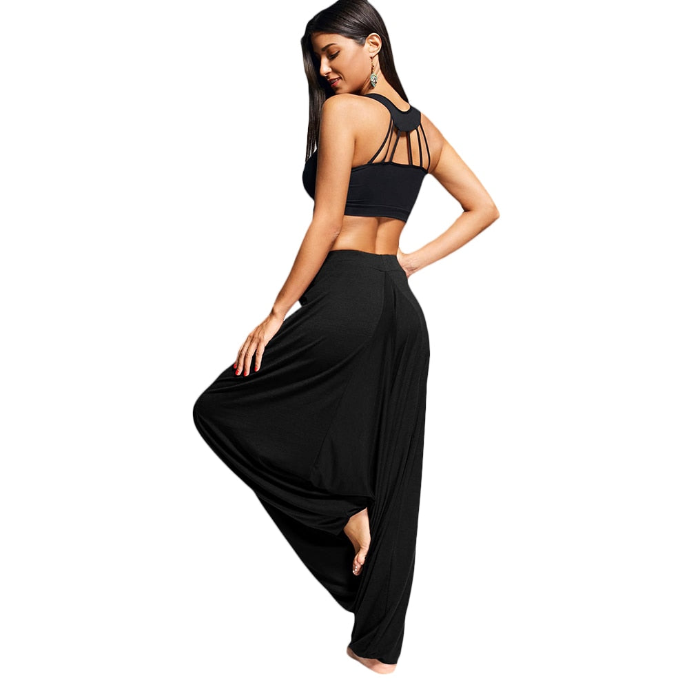 Women's Cotton-Blend Balloon Harem Pants — product view 4 of 10 | EX-STOCK
