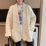 Autumn Winter Button Down Woolen Cashmere sweater Cardigan for women - EX-STOCK Canada