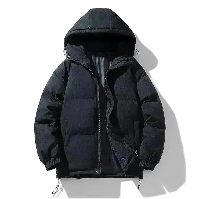 Men's Hoodie Padded Coat Thickened Cotton-padded Clothes Loose Casual Cotton-padded Jacket - EX-STOCK CANADA