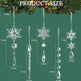 10pcs Christmas Tree Hanging Pendants Acrylic Ice Strip Snow Ceiling Xmas Ornaments New Year Christmas Decoration Home Decor - EX-STOCK Canada