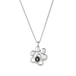 Cute Animal Dog Paw Personalized Custom Projection Necklace - EX-STOCK Canada