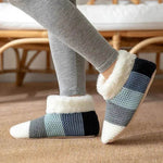 Women's Color-matching Knitted Plush Floor Socks Home Indoor Warm Non-slip Carpet Socks Winter Fashion - EX-STOCK Canada