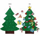 DIY Felt Christmas Tree New Year Toddler Kids Handmade Gift Toys Door Wall Hanging Ornaments Holiday Party Home Decor Set - EX-STOCK CANADA