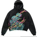 Men's And Women's Fashion Punk Design Fleece Printed Hoodie top - EX-STOCK CANADA