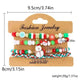 4pcs Christmas Snowman Handmade Beaded Bracelet set gift idea - EX-STOCK CANADA